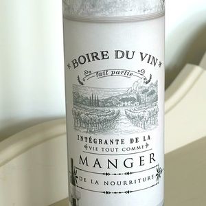 Re Design by Prima Transfer Sticker Boire Du Vin 27.5” x 33.5” Black French Text